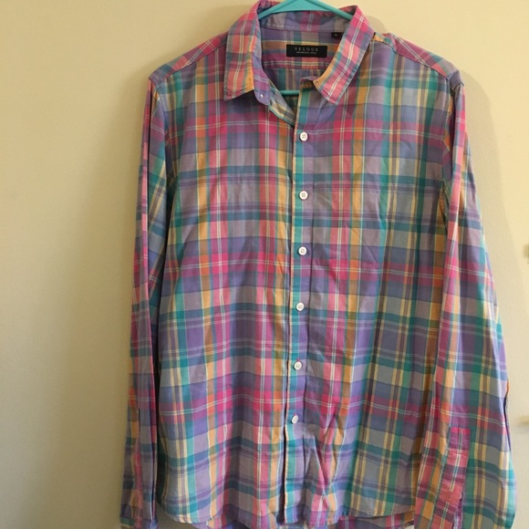 Velour Men’s button up shirt - Picture 2 of 6